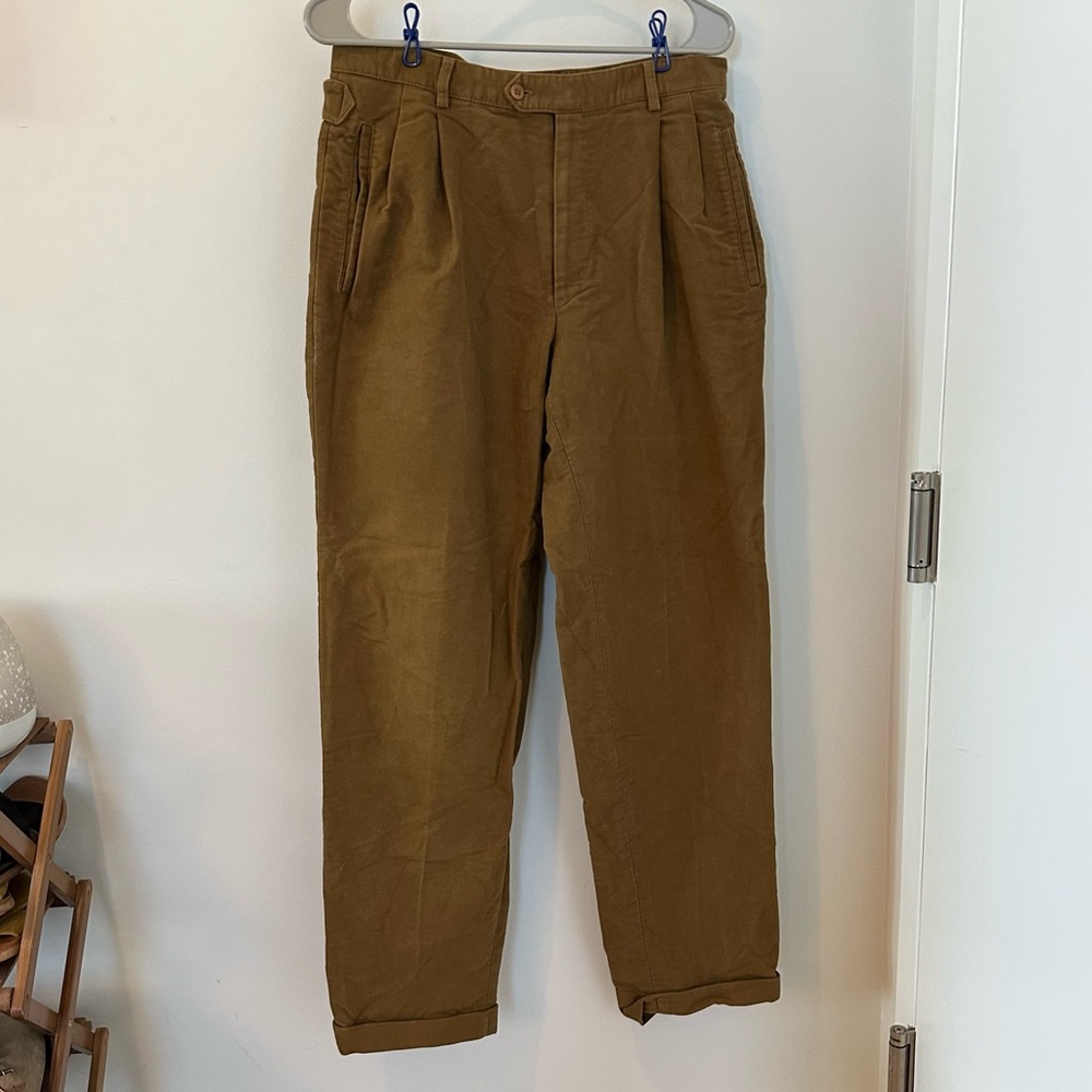 Zegna buckleback trousers